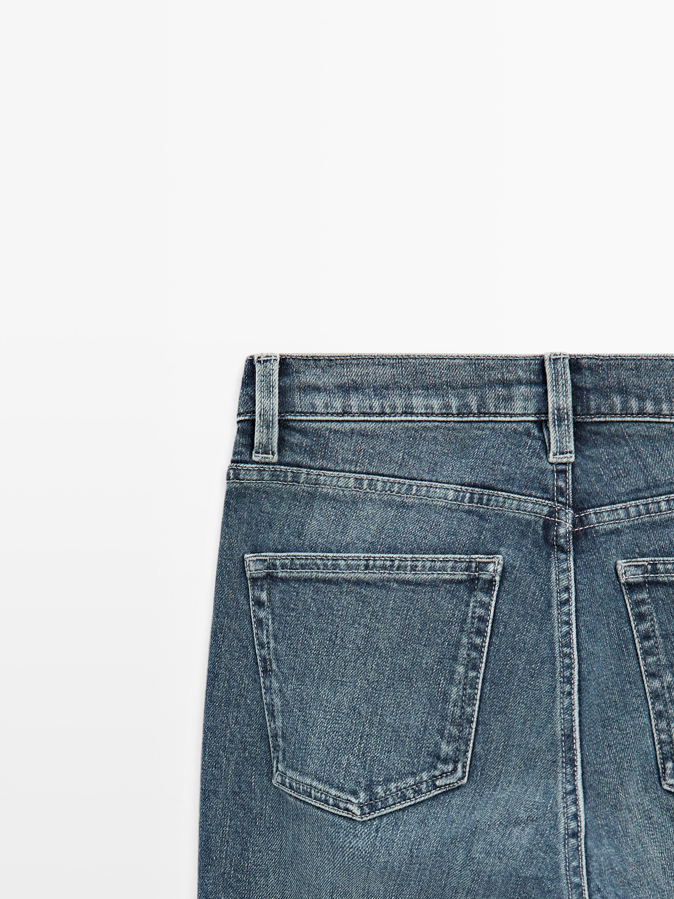 Jean slim cropped taille moyenne